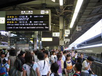 Tokyo central station - shinkansen tracks