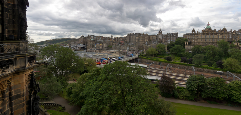 from the Scott Monument