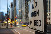 No turn on red, Chicago