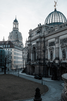 Frauenkirche und Kunstakademie - Dresden