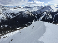 Swedes's double black diamond in Lake Louise