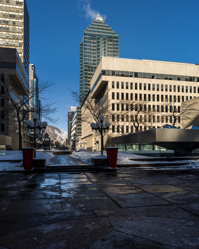 view from Place Ville Marie (Citibank building - Montréal)